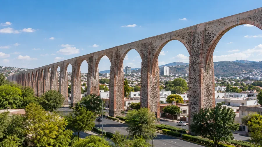 Vista de Querétaro: el acueducto